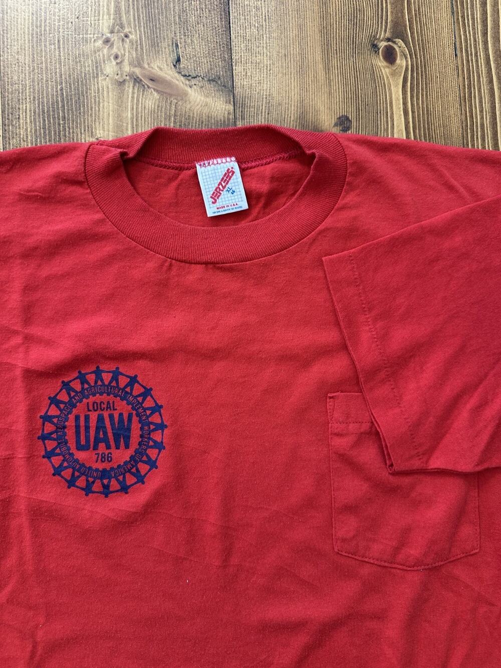 Vintage UAW Local 786 Detroit Mercedes Chrysler Auto Workers Union 90s T-Shirt